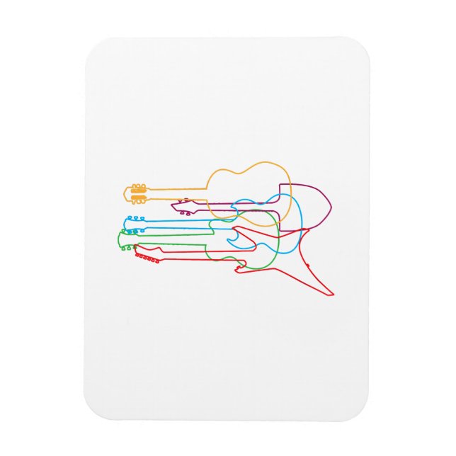 Imán Guitars Regalo clásico eléctrico acústico (Vertical)