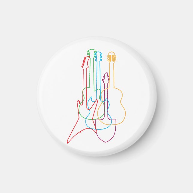 Imán Guitars Regalo clásico eléctrico acústico (Frente)