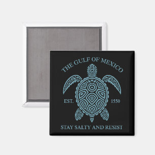 Imán Gulf Of Mexico ESTD 1550 Stay Salty And Resist