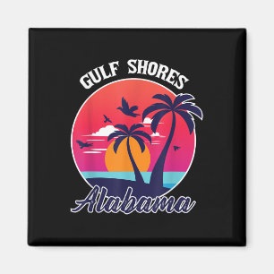 Imán Gulf Shores Beach Alabama Family Vacation Souvenir