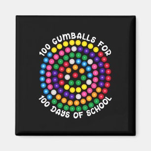 Imán Gumballes De 100 Días De Escuela