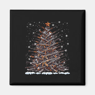 Imán Guns Christmas Tree Funny Men Xmas 2024 For Gun Lo