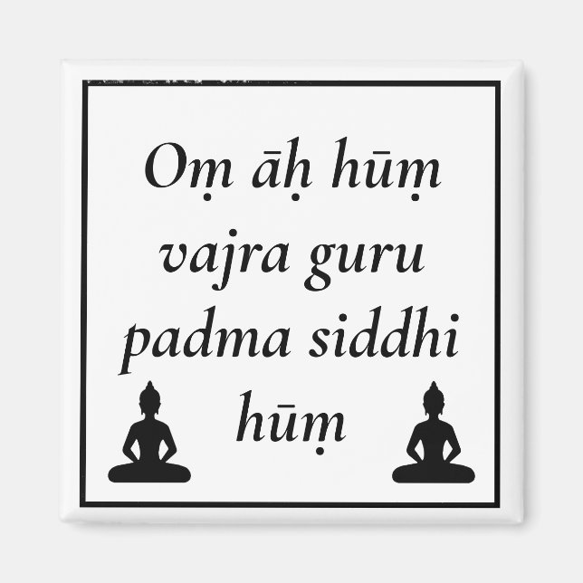 Imán Guru Rinpoche Mantra - Buda Padmasambhava (Frente)