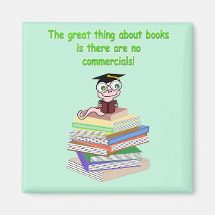 Imán Gusano de libro