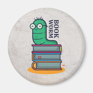 Imán Gusano de libro