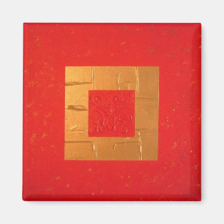 Imán gustando magnet refrigerador rojo moderno único