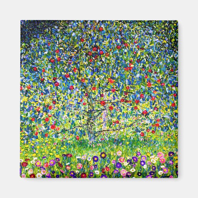 Imán Gustav Klimt Apple Tree (Frente)