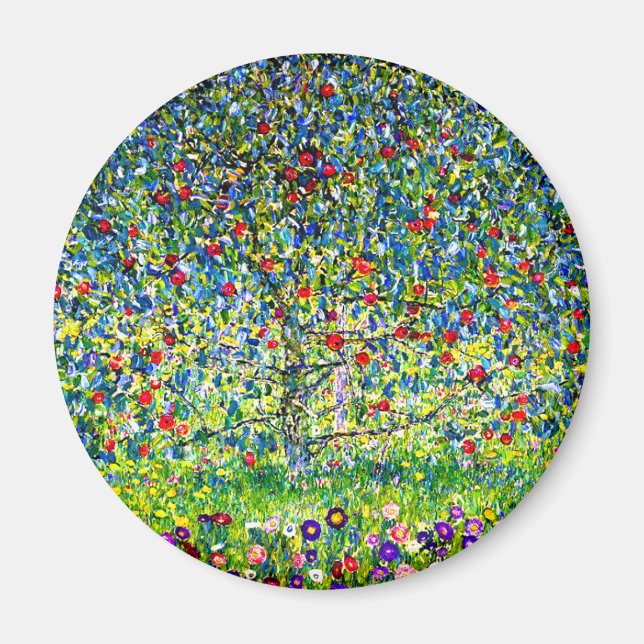 Imán Gustav Klimt Apple Tree (Frente)
