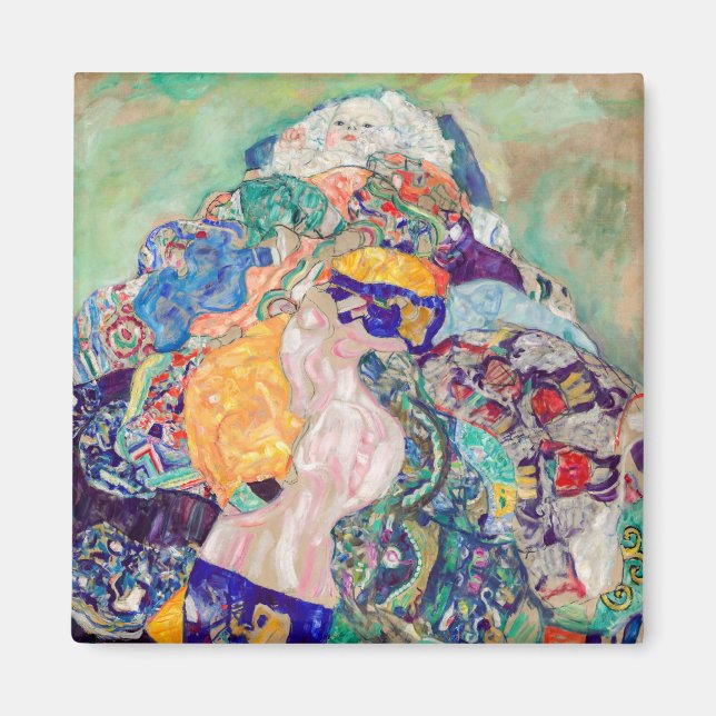 Imán Gustav Klimt - Bebé / Cuna (Frente)