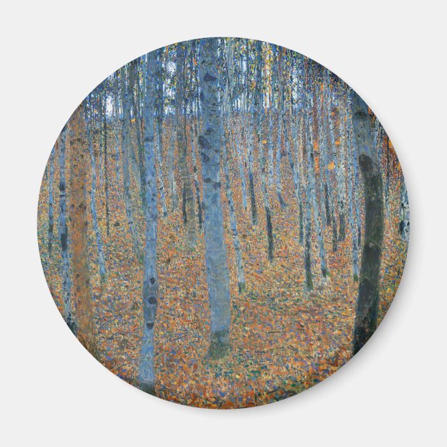 Imán Gustav Klimt Beech Tree Forest Grove (Frente)