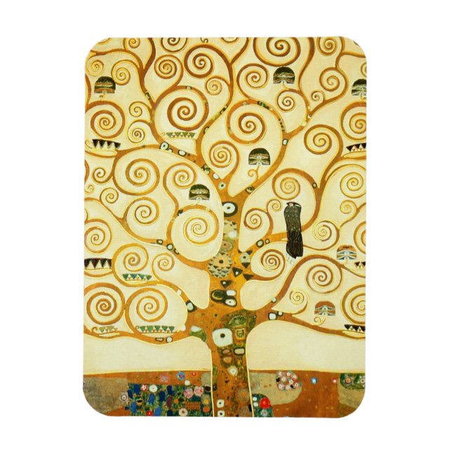 Imán Gustav Klimt El Árbol De La Vida Viejo Art Nouveau (Vertical)