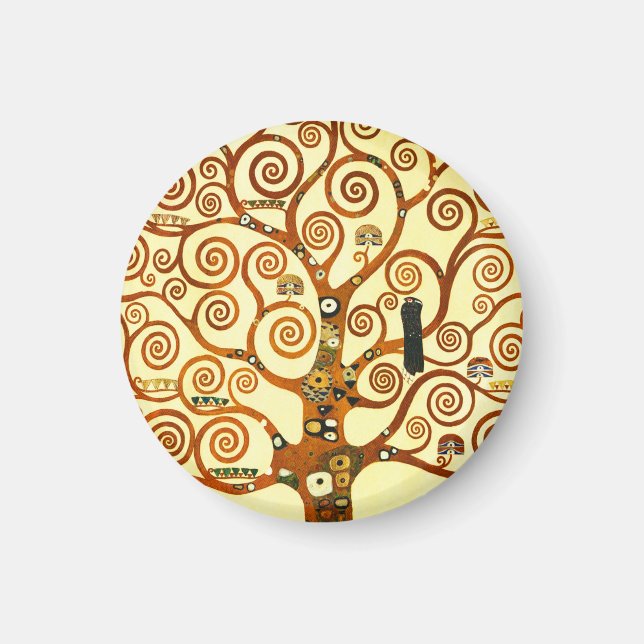 Imán Gustav Klimt El Bella Artes del árbol de la vida (Frente)