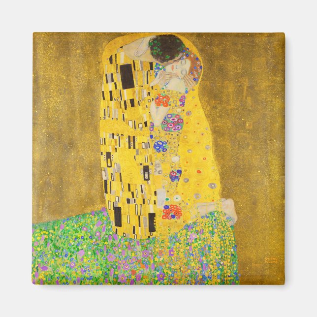 Imán Gustav Klimt El Bella Artes del beso (Frente)