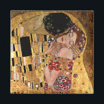 Imán Gustav Klimt: El beso (detalle)<br><div class="desc">Un hermoso imán clásico con una pareja romántica que comparte un beso,  pintado por el pintor simbolista austríaco Gustav Klimt.com.</div>