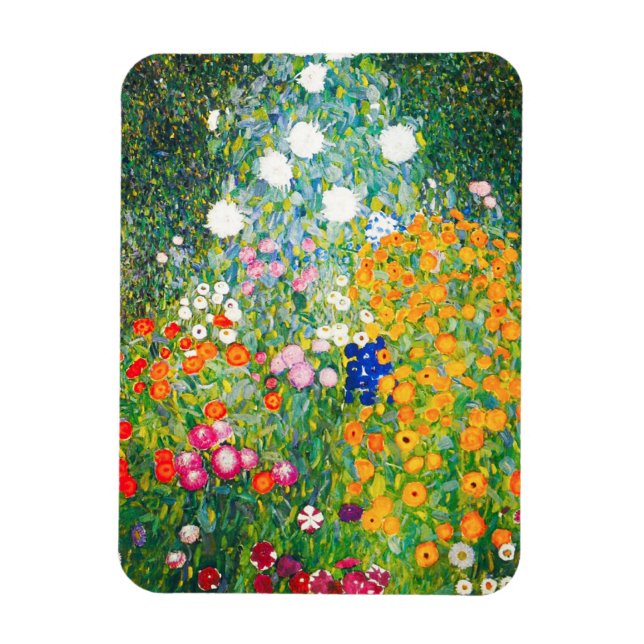 Imán Gustav Klimt Flower Garden Magnet (Vertical)