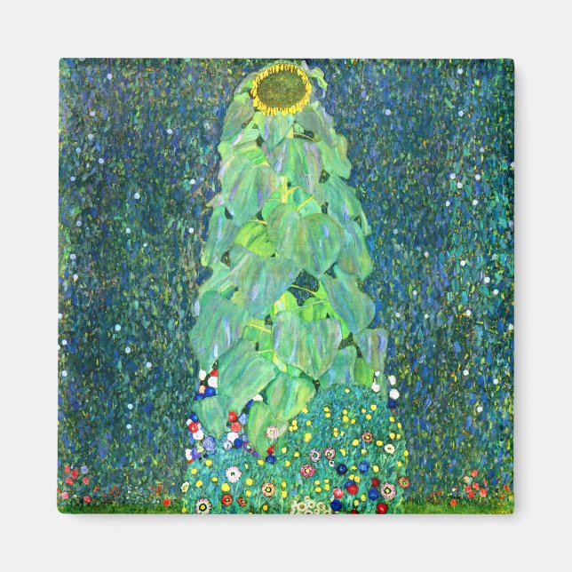 Imán Gustav Klimt: Girasol (Frente)
