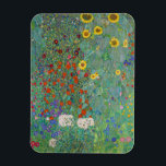 Imán Gustav Klimt - Jardín de campo con girasoles<br><div class="desc">Jardín de campo con girasoles / Jardín de granja con girasoles - Gustav Klimt en 1905-1906</div>