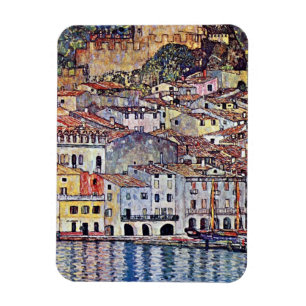 Imán Gustav Klimt - Malcesine en el lago Garda Italia