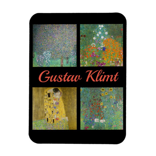 Imán Gustav Klimt Masterpieces Patchwork (Vertical)