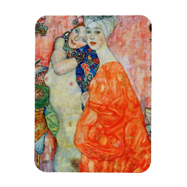 Imán Gustav Klimt - Mujeres amigas (Vertical)