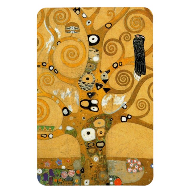 Imán Gustav Klimt Owl En Un Árbol (Vertical)