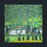 Imán Gustav Klimt - Pendiente de montaña en Unterach<br><div class="desc">Pendiente de montaña en Unterach / Pendiente en un bosque en el lago Attersee - Gustav Klimt,  Petróleo en lienzo,  1916</div>