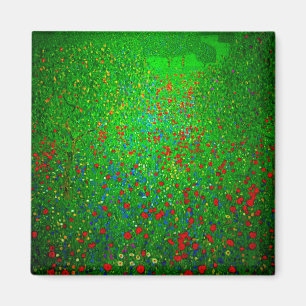 Imán Gustav Klimt Poppy Field