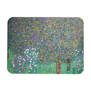 Imán Gustav Klimt - Rosales bajo los árboles