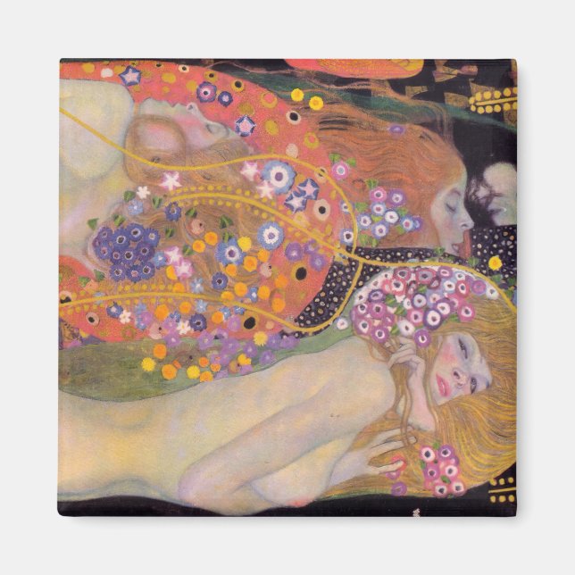 Imán Gustav Klimt - Serpientes de Agua II (Frente)