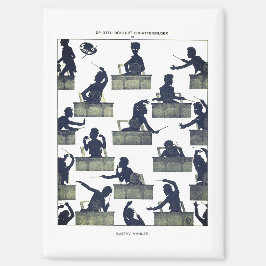 Imán Gustav Mahler Silhouette by Otto Böhler