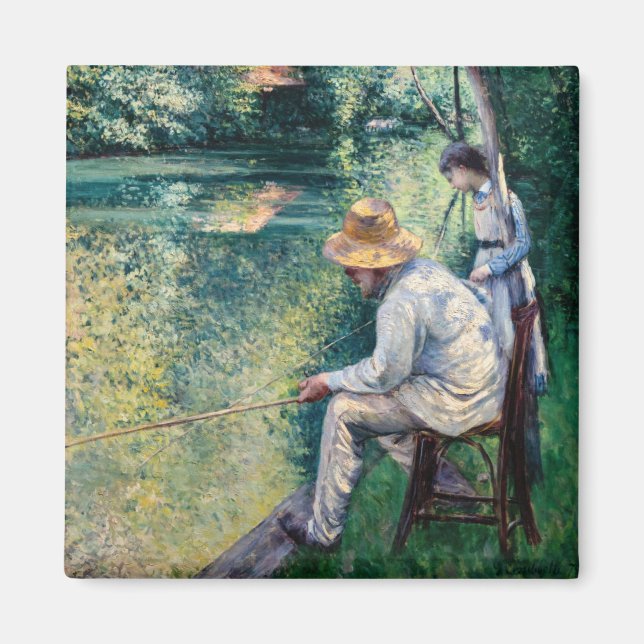 Imán Gustave Caillebotte - Angling (Frente)