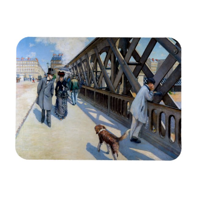 Imán Gustave Caillebotte - El Puente de Europa (Horizontal)