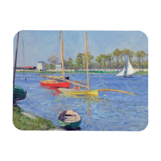 Imán Gustave Caillebotte - El Sena en Argenteuil (Horizontal)