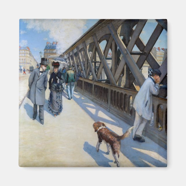 Imán Gustave Caillebotte - Le Pont de l'Europe (Frente)