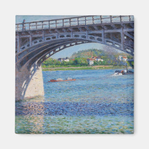 Imán Gustave Caillebotte - Puente en Argenteuil & Seine
