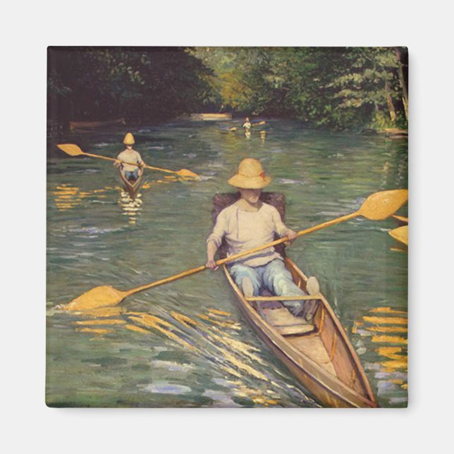 Imán Gustave Caillebotte Skiffs en Yerres (Frente)