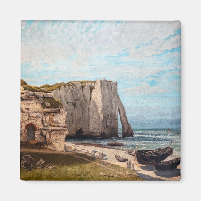 Imán Gustave Courbet - Acantilados en Etretat después d (Frente)