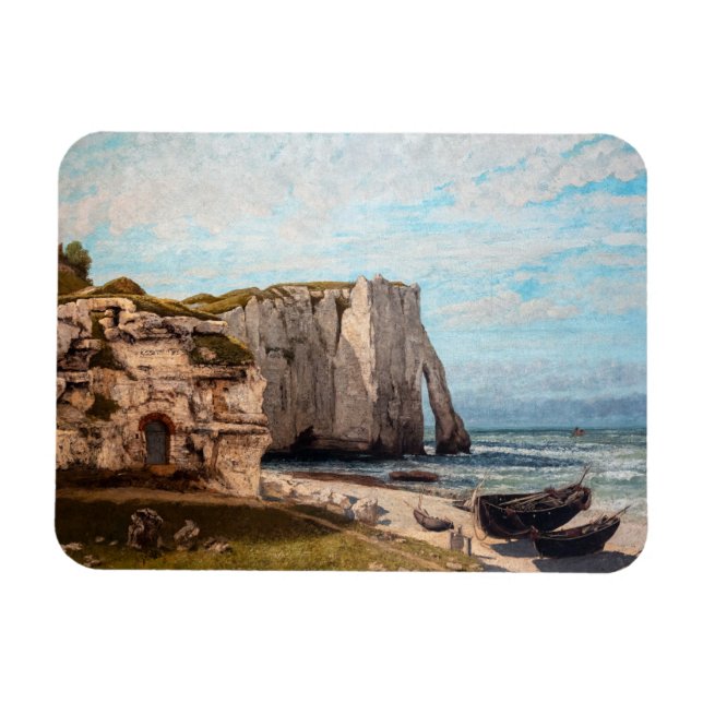 Imán Gustave Courbet - Acantilados en Etretat después d (Horizontal)