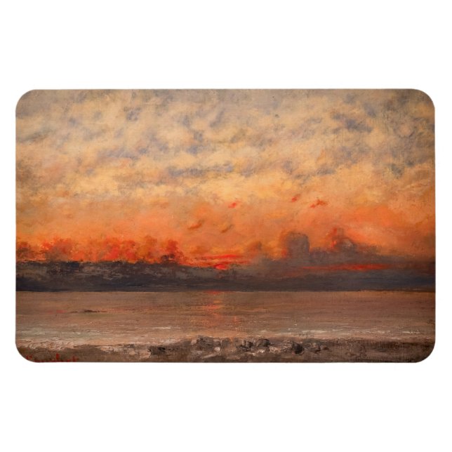 Imán Gustave Courbet - Atardecer (Horizontal)