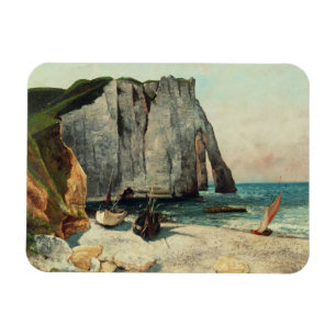 Imán Gustave Courbet el   los acantilados de Etretat,