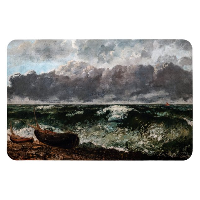Imán Gustave Courbet - El mar de la tormenta / La ola (Horizontal)