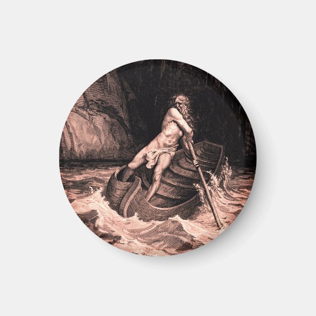 Imán Gustave Doré - Caron Rowing/Dante's Inferno (Frente)