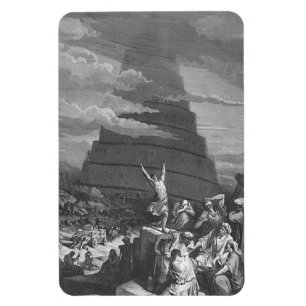 Imán Gustave Dore Confusión De La Torre De La Lengua D