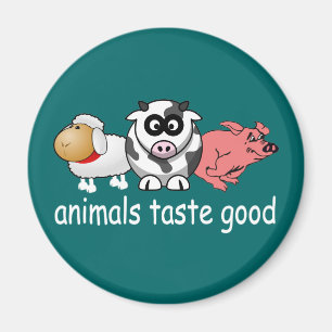 Imán Gusto de los animales bueno - color de fondo