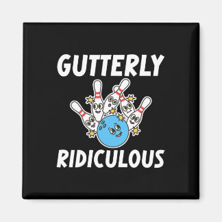 Imán Gutterly Ridiculous Funny Bowling Bowler