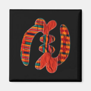Imán Gye Nyame - Símbolo africano de la tela Kente de G