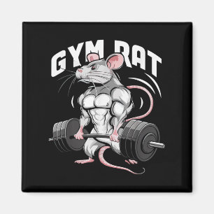 Imán Gym Rat Funny Bodybuilding Fitness Workout Gym Wei