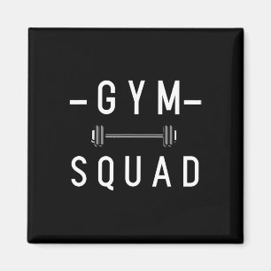 Imán Gym Squad Bodybuilding Motivación Cita Gym Trabajo