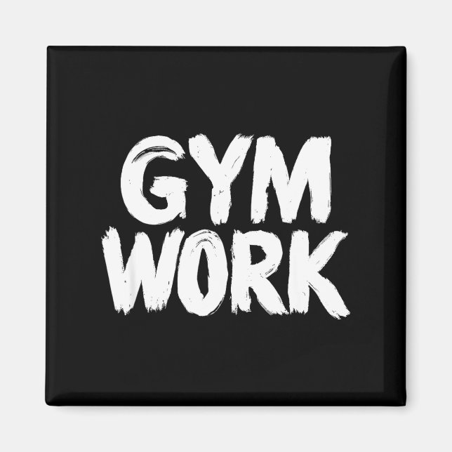 Imán Gym Work Bodybuilding Fitness Workout  (Frente)