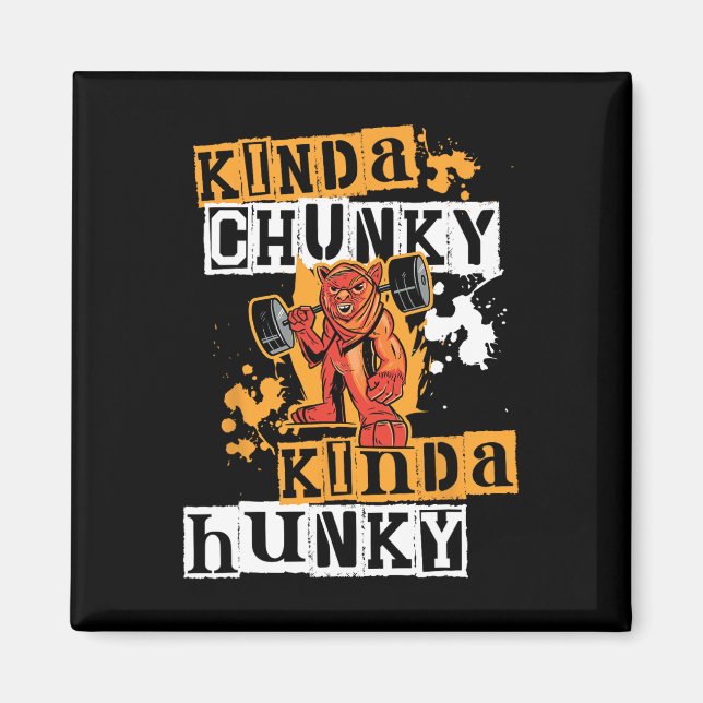 Imán Gym Workout Fitness Funny Devil Uni Chunky-hunky W (Frente)